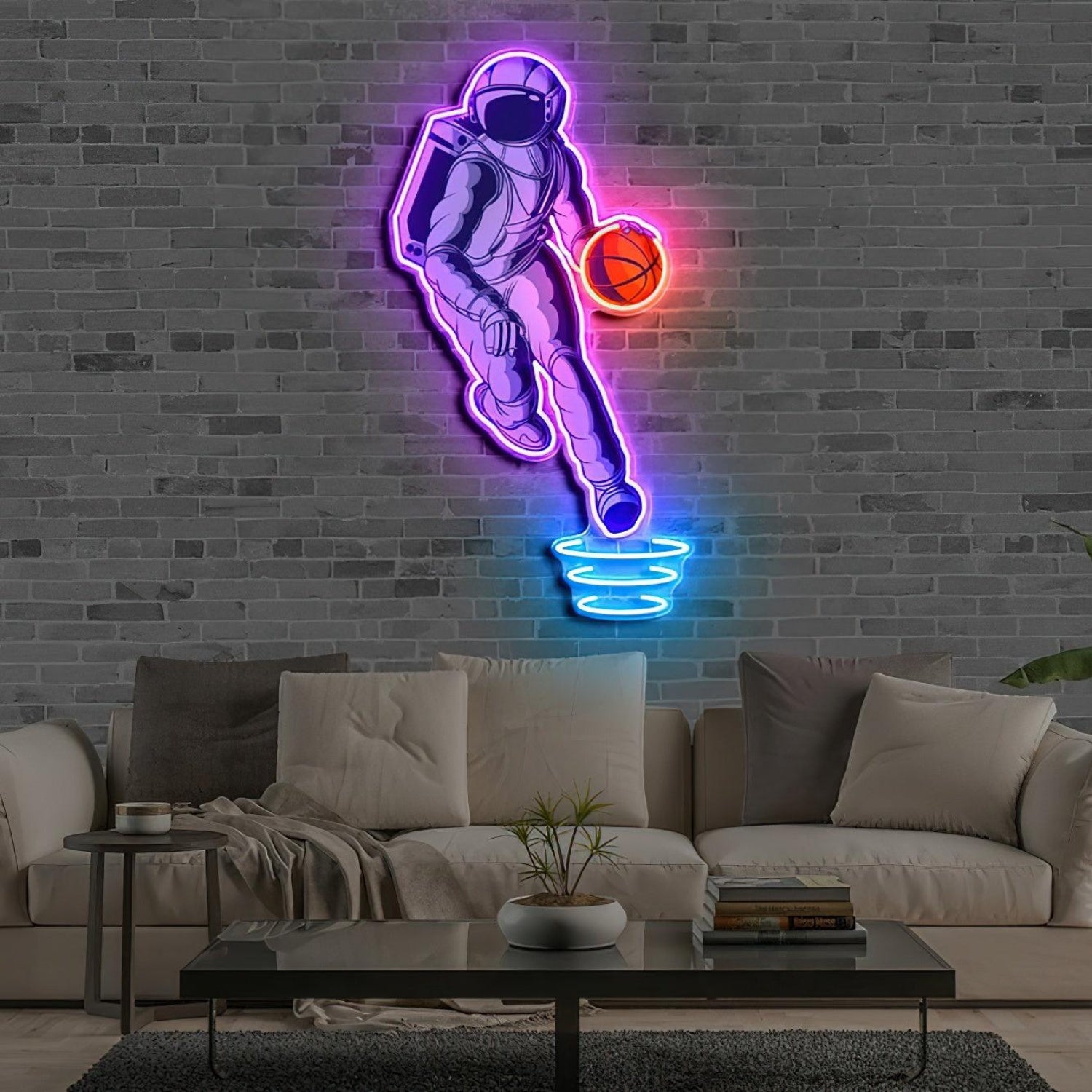 Astroballer Neon Acrylic Artwork | Shineneon