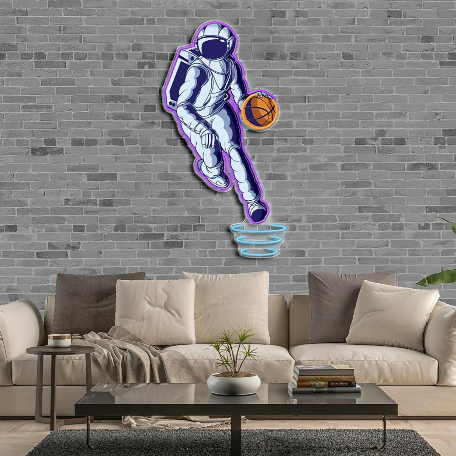 Astroballer Neon Acrylic Artwork | Shineneon