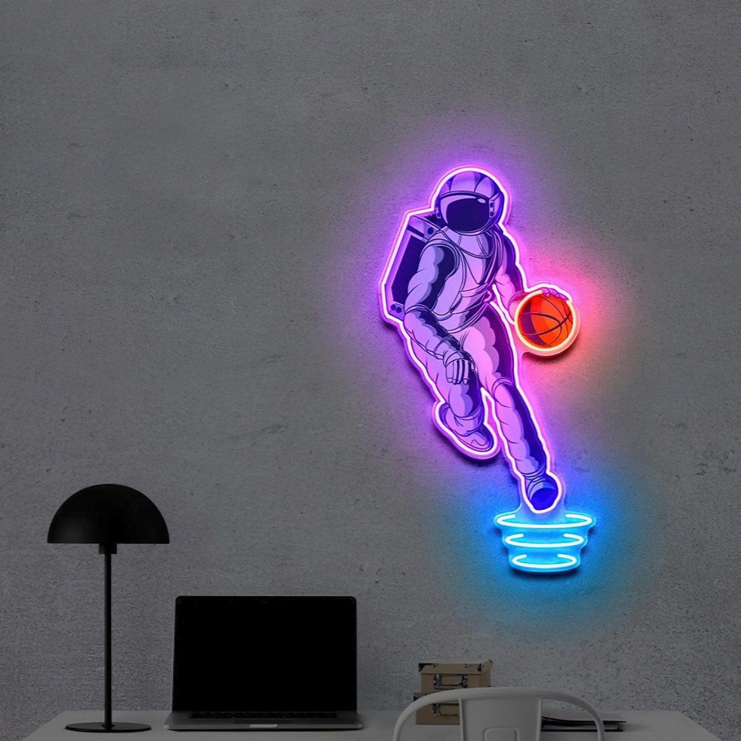 Astroballer Neon Acrylic Artwork | Shineneon