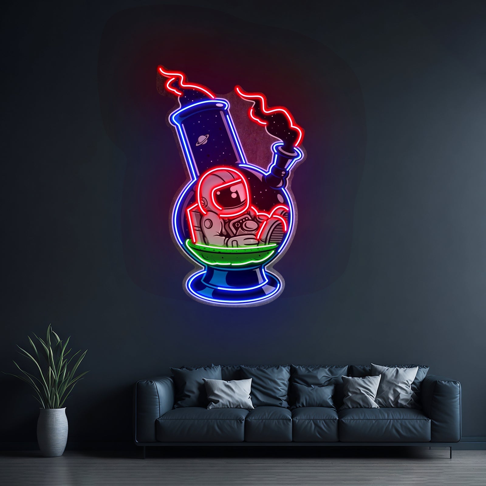 Astronaut Bong Custom Led Signs Artwork For Sale - Shineneon