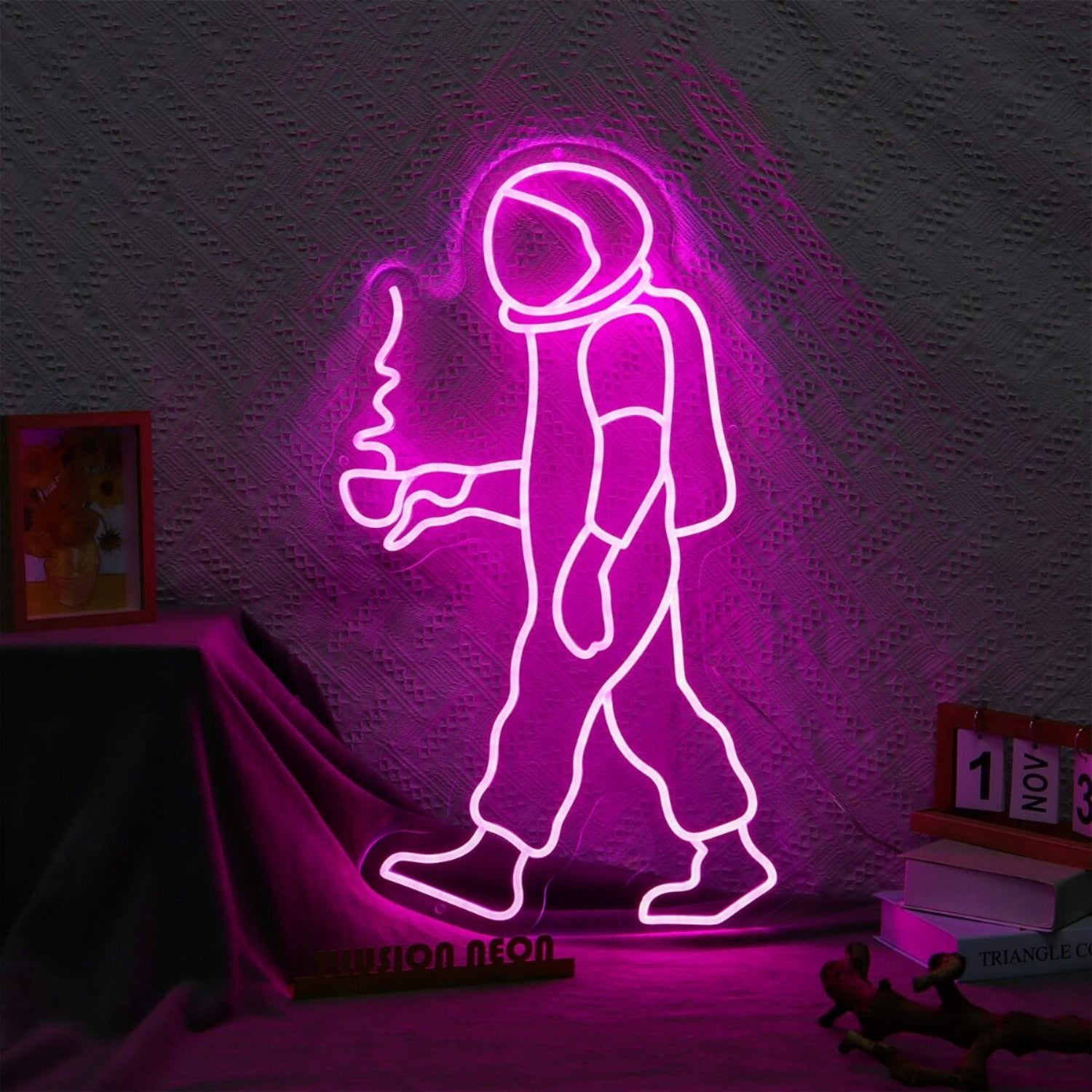 Astronaut Coffee Led Neon Sign For Space And Coffee Lovers | Shineneon