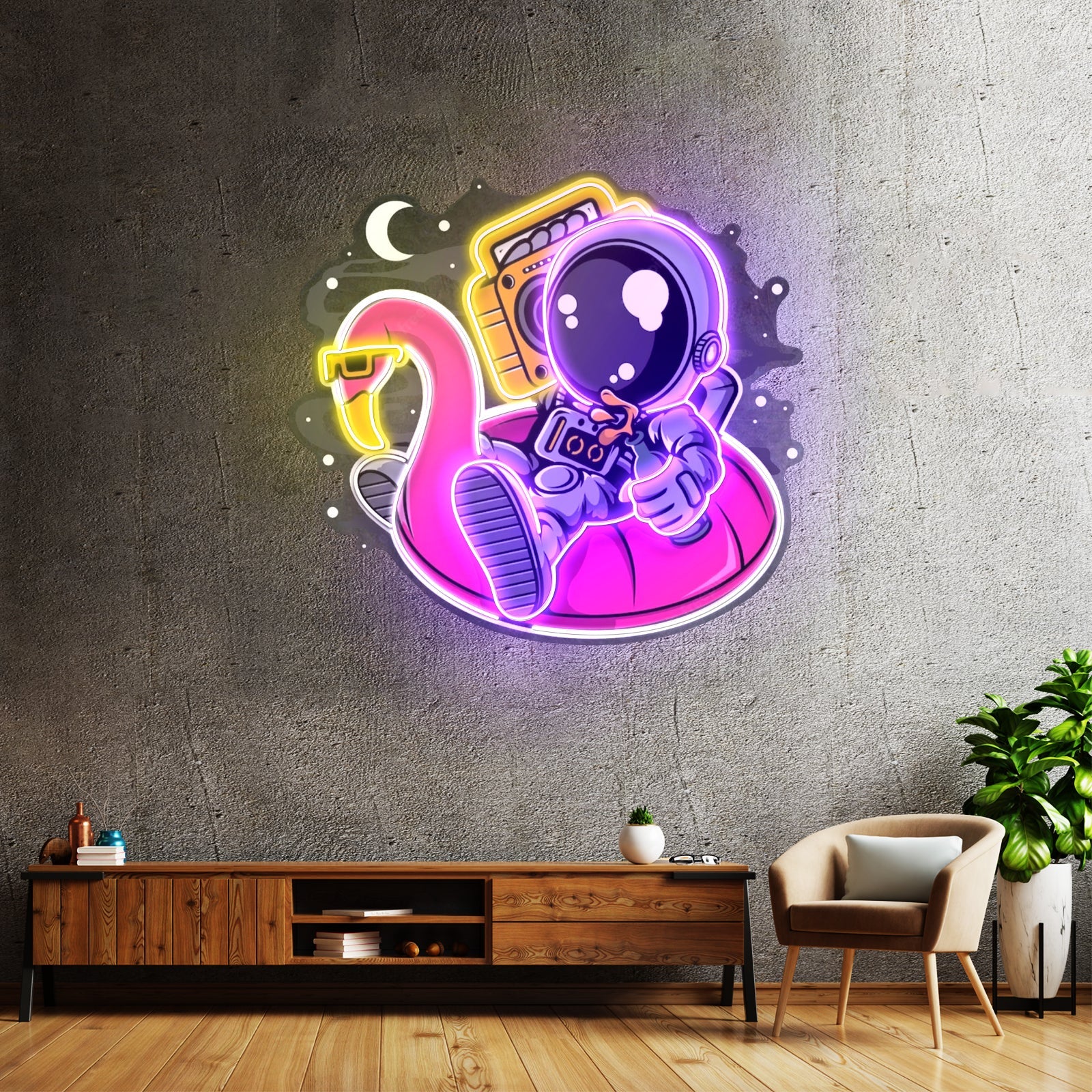 Astronaut Floaties Ballon Led Neon Sign Light Custom Led Signs - Shineneon