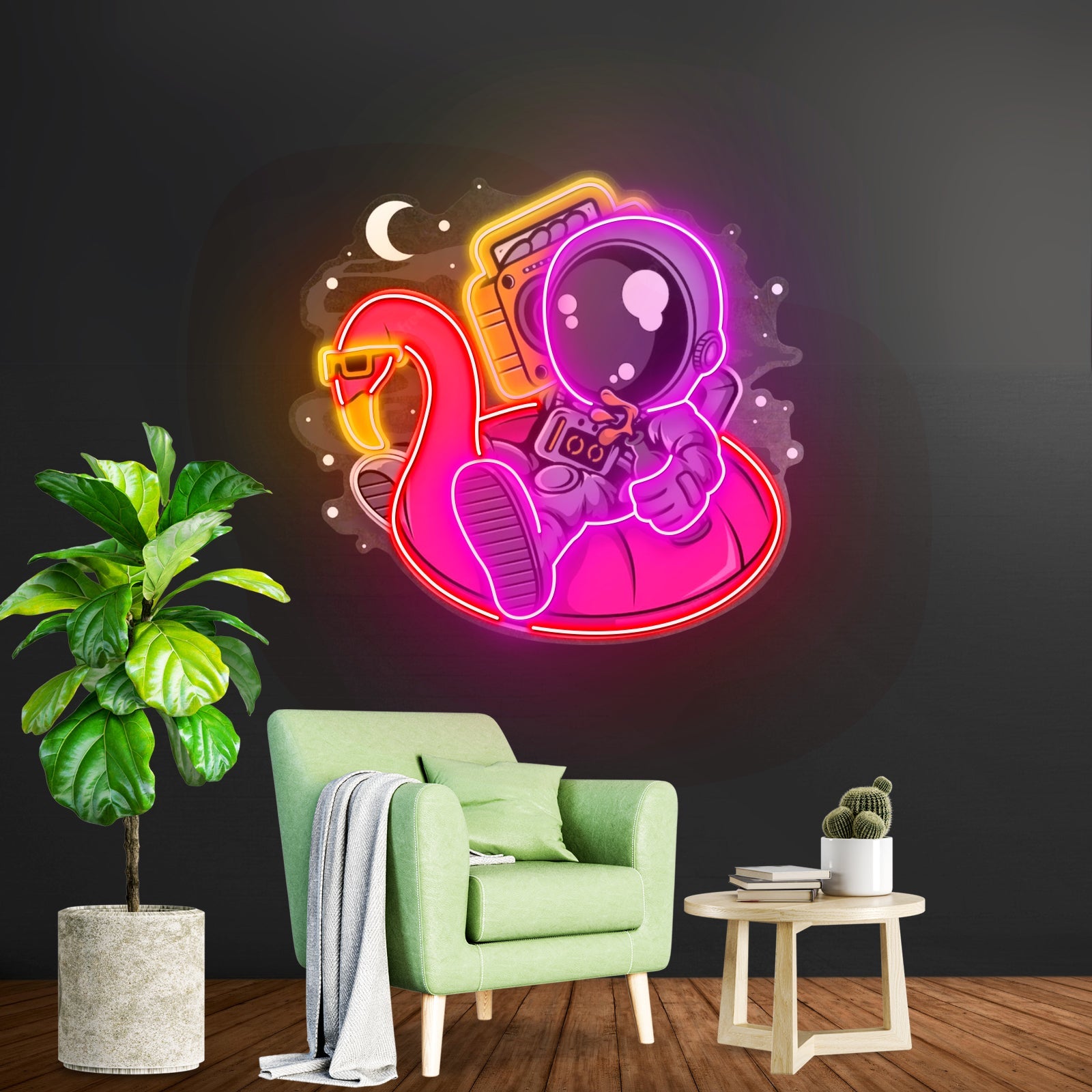 Astronaut Floaties Ballon Led Neon Sign Light Custom Led Signs - Shineneon