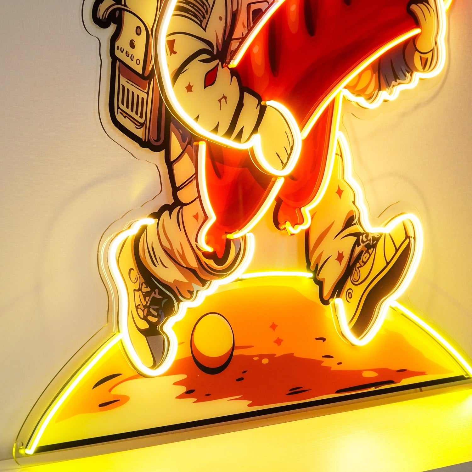 Astronaut Hot Dog Uv Printed Led Neon Sign Diner Wall Art | Shineneon