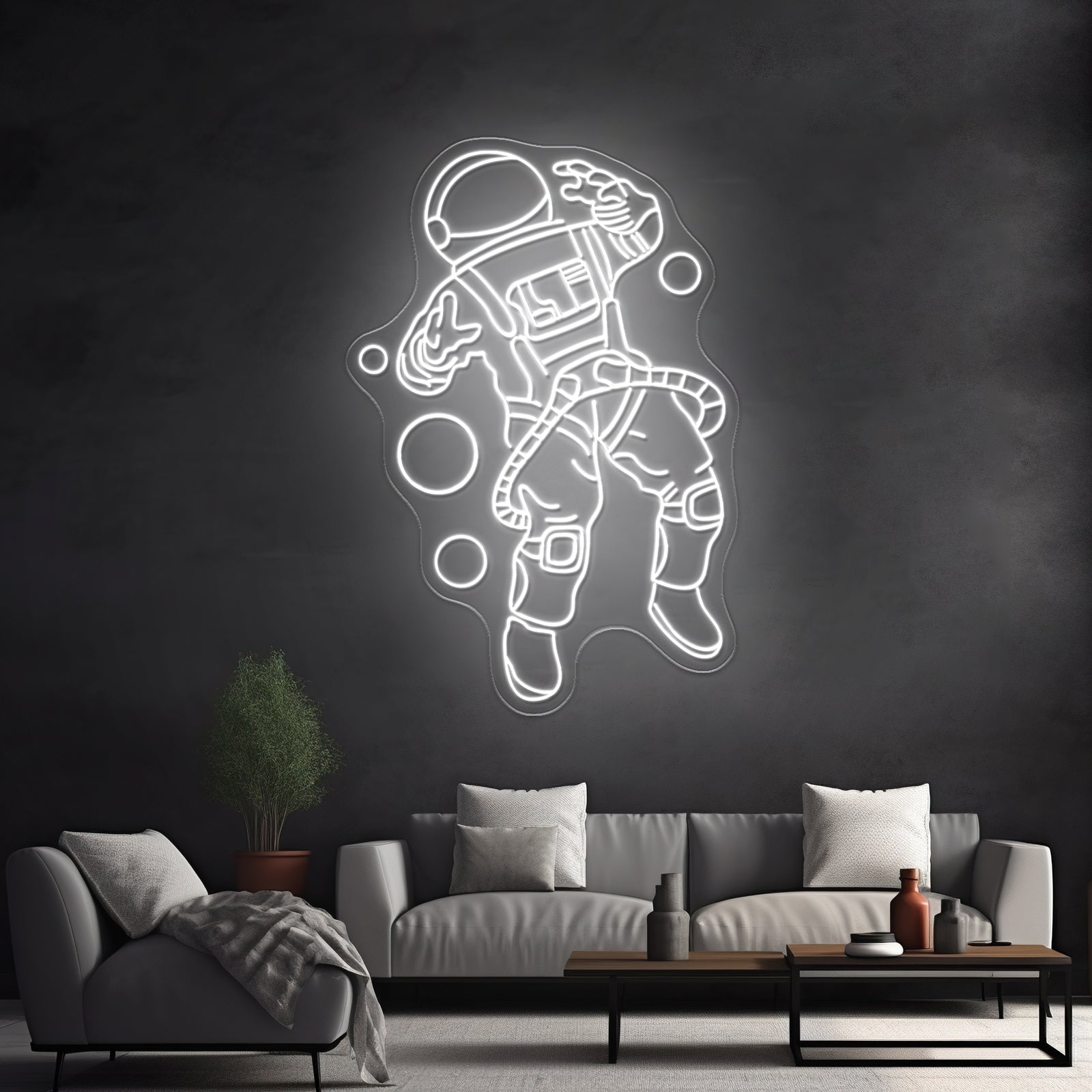 Astronaut In Space Large Neon Signs - Shineneon