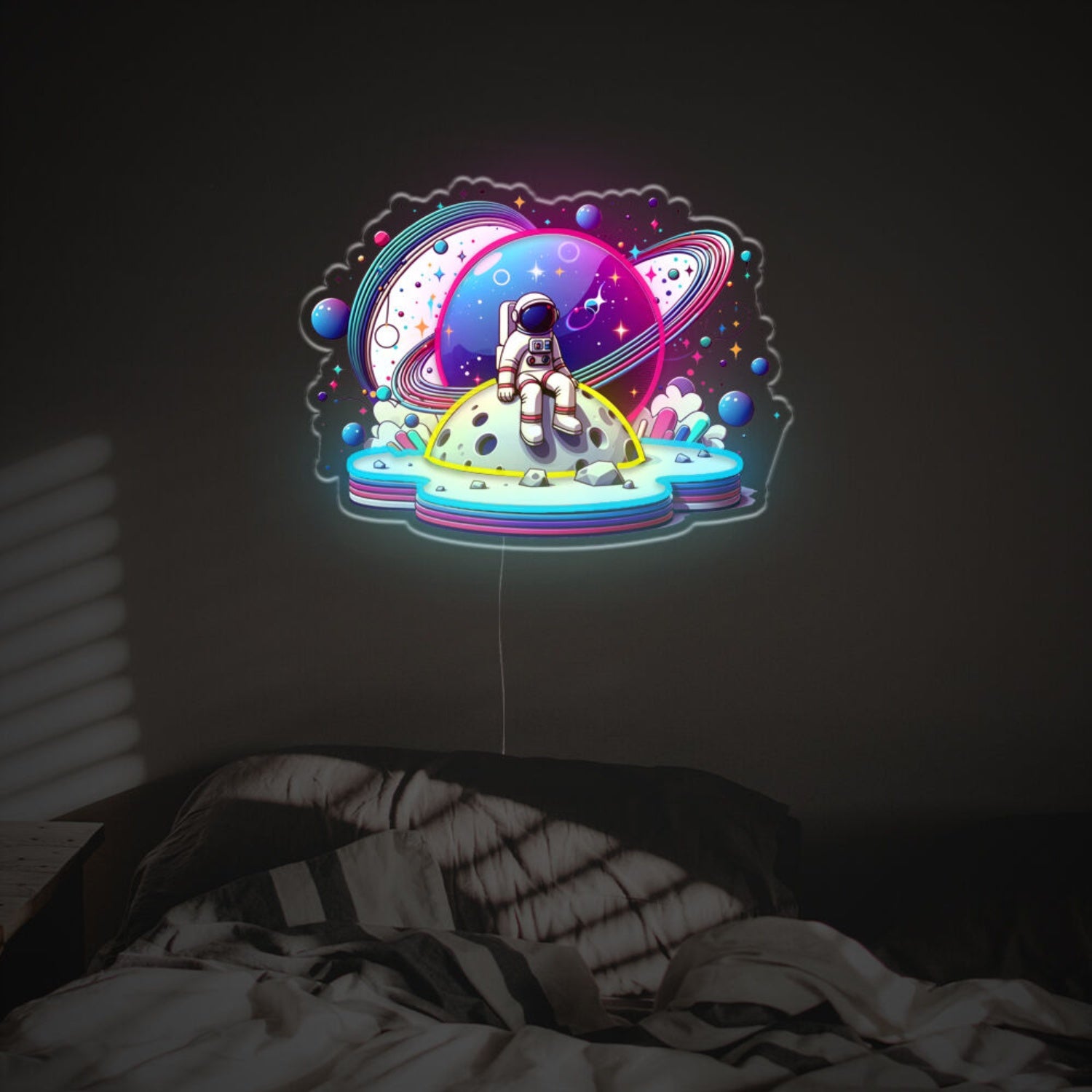 Astronaut Man Led Neon Acrylic Artwork | Shineneon