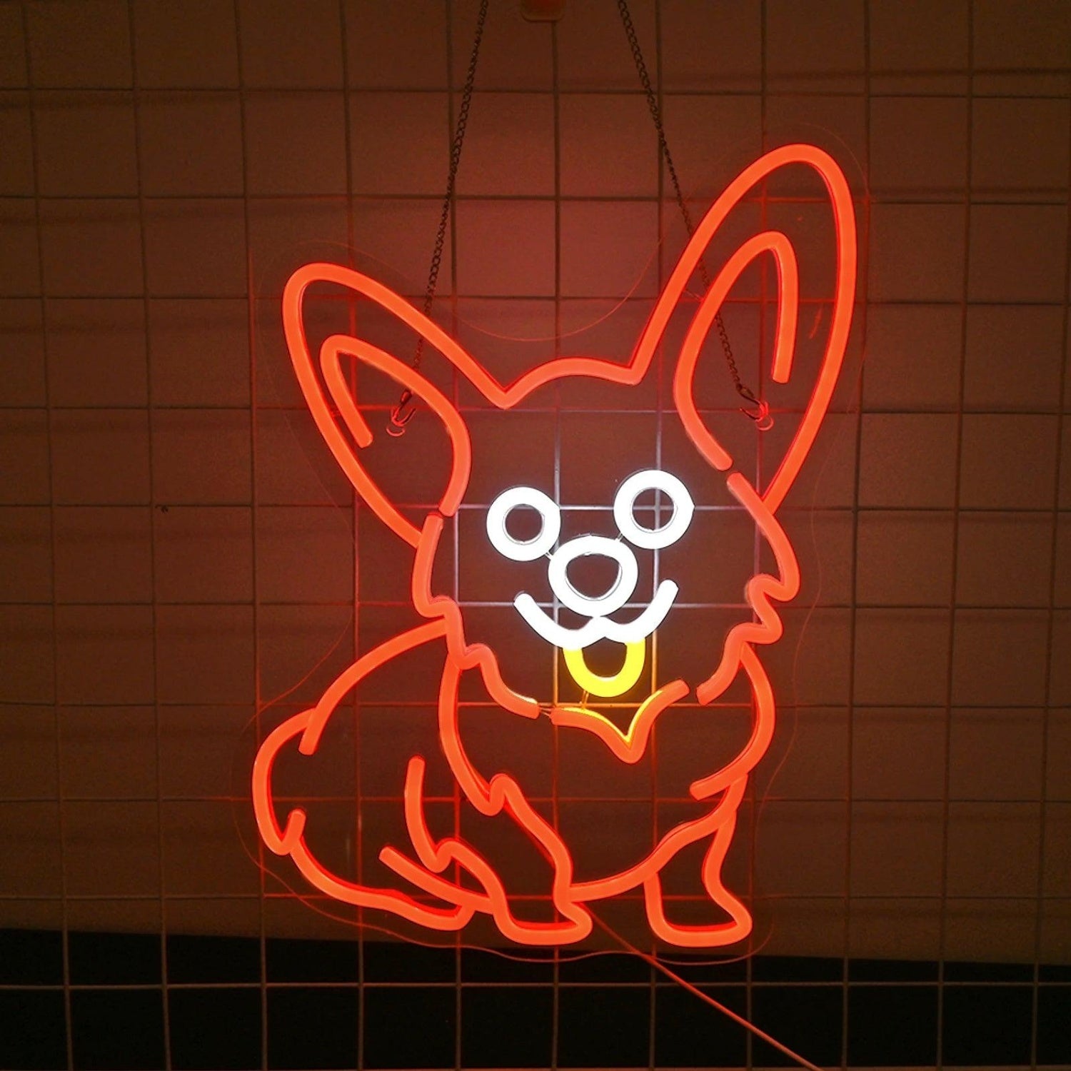 Corgi Dog Red LED Neon Sign Affortable Neon Sign | Shineneon