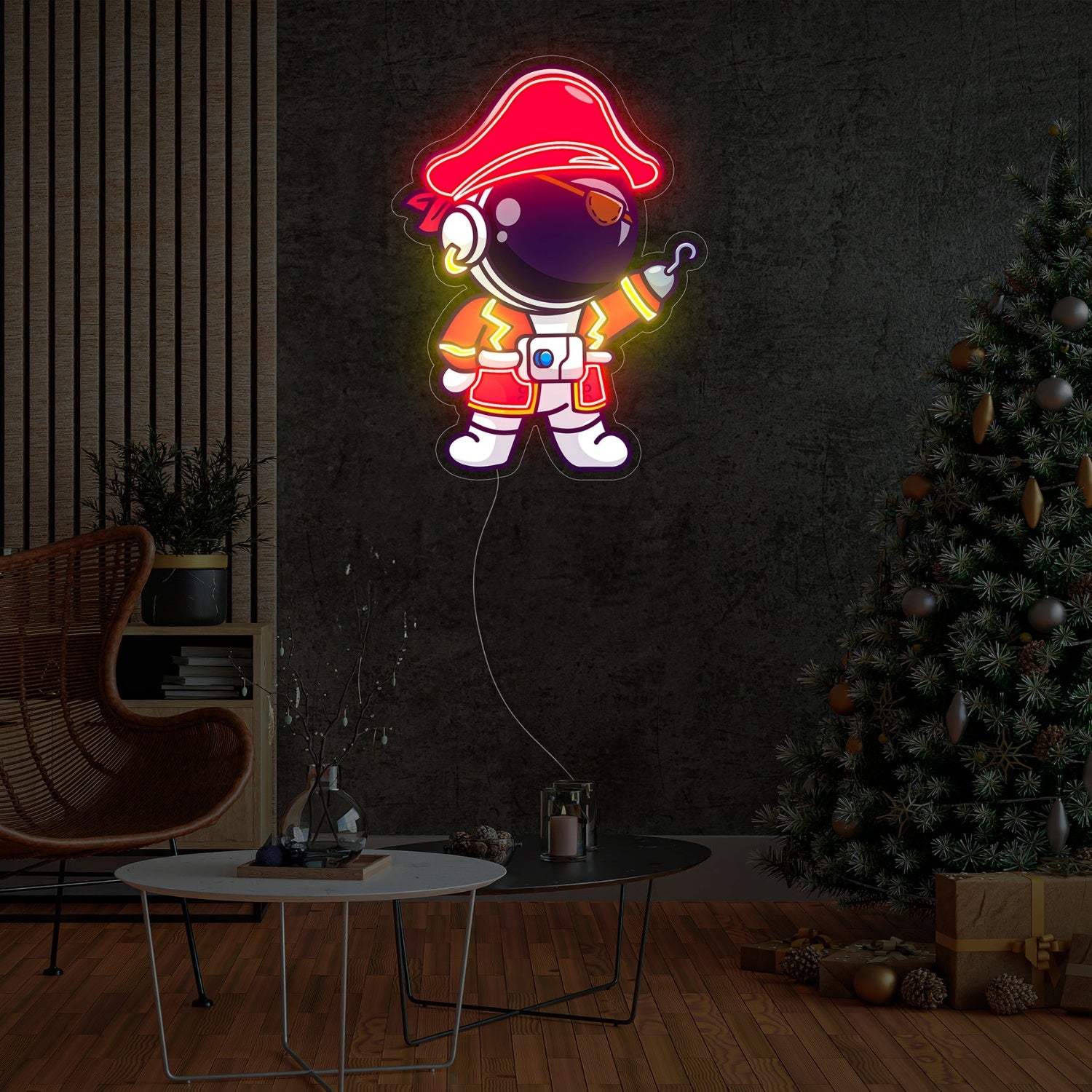 Astronaut Pirate Neon Acrylic Artwork | Shineneon
