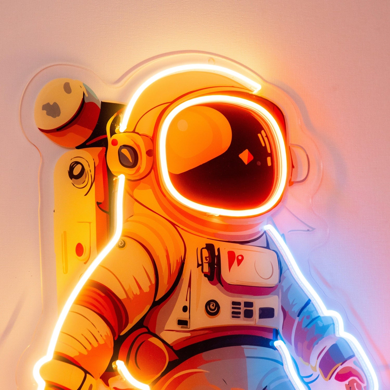 Astronaut Pizza Led Neon Acrylic Artwork | Shineneon