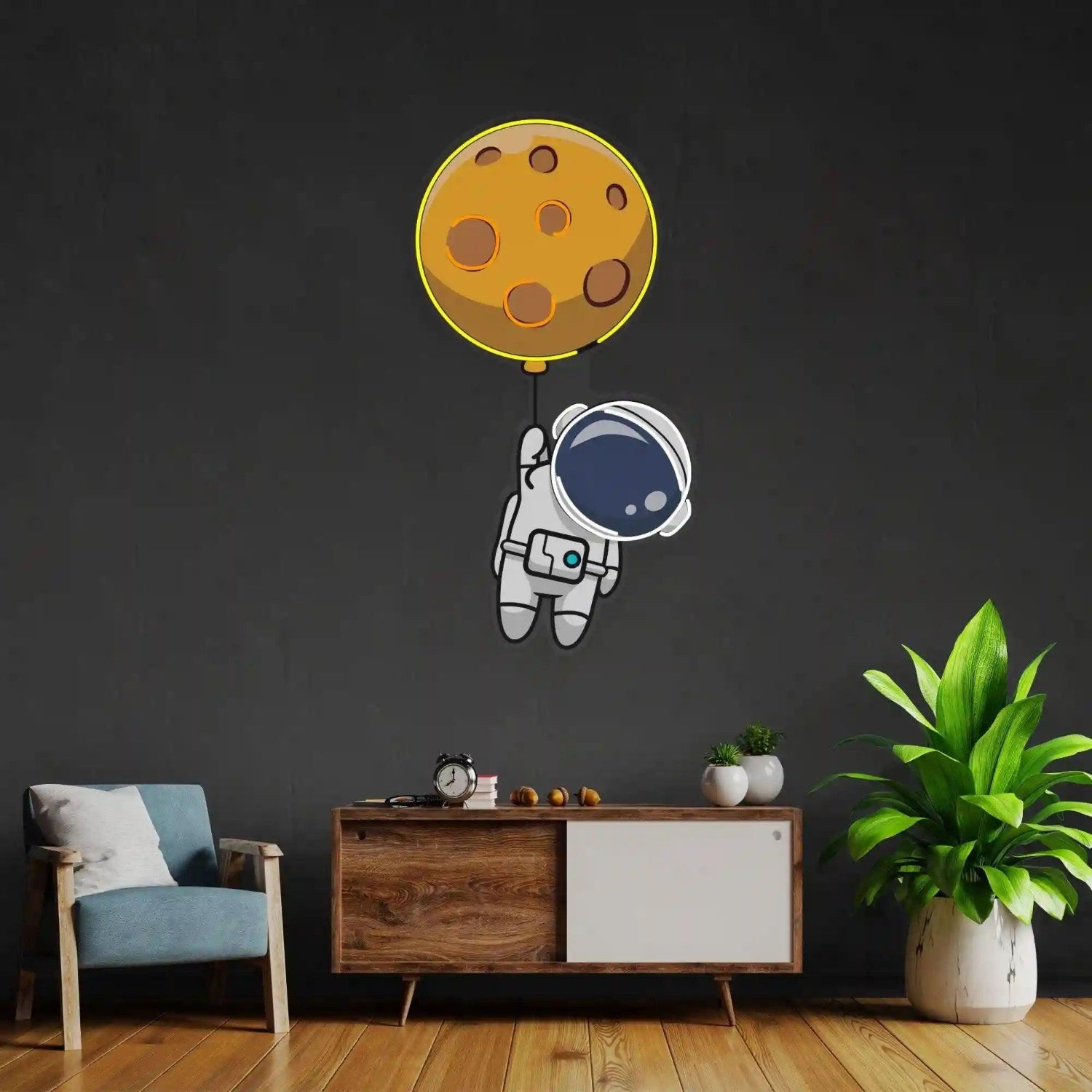 Astronaut Planet Led Neon Sign For Creative Indoor Decor | Shineneon