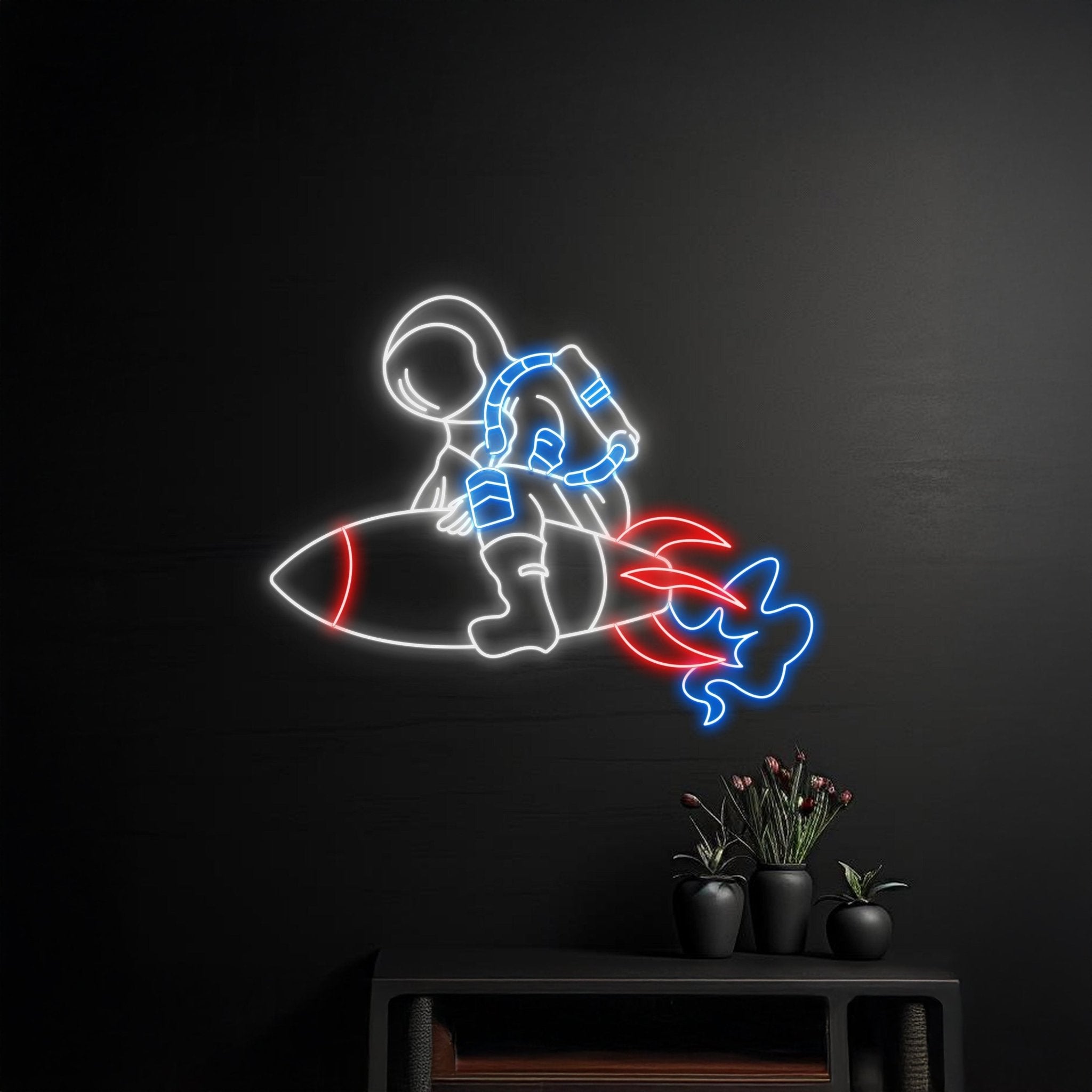 Astronaut Rocket Neon Sign - Shineneon
