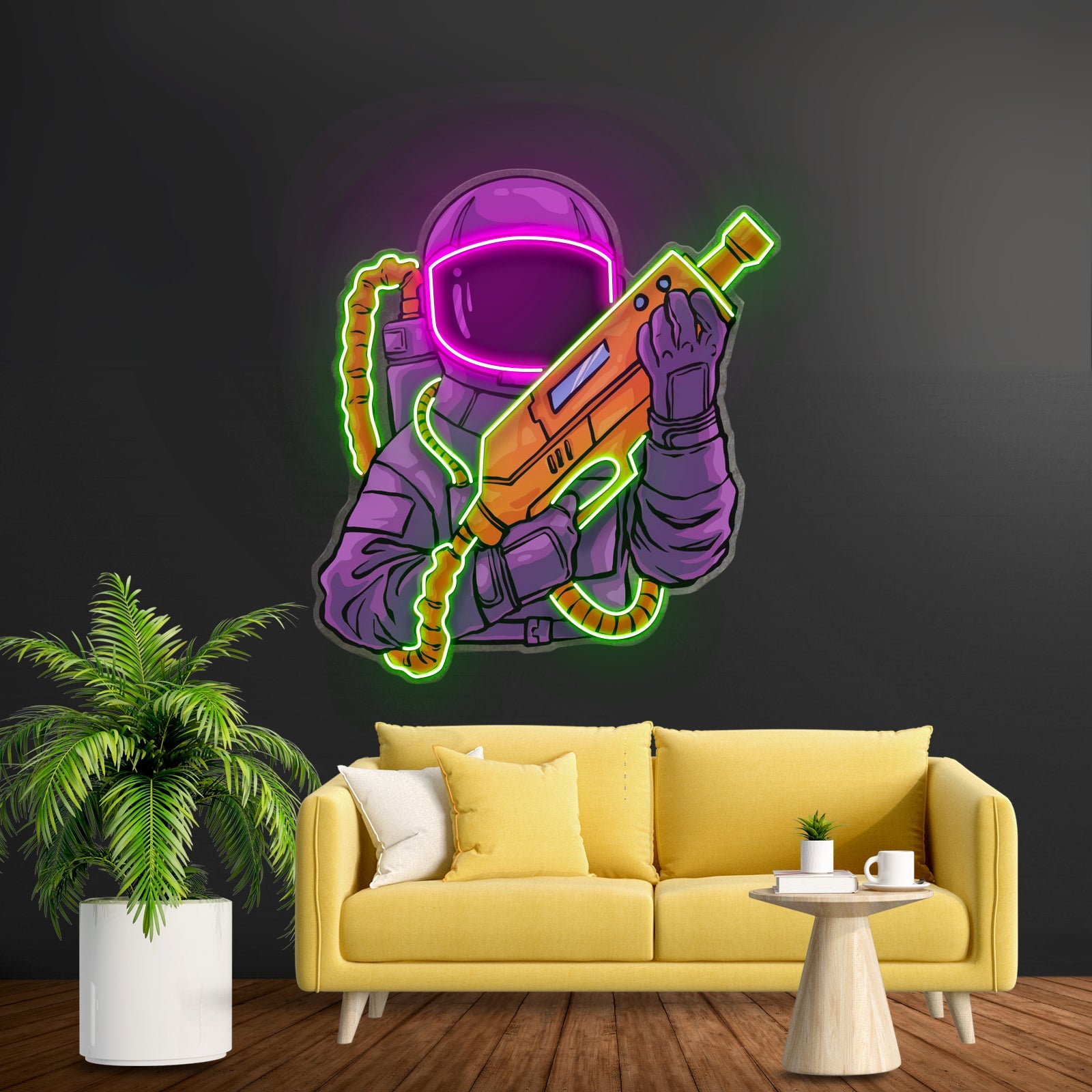Astronaut Sight Gun Head Led Neon Sign Light Custom Led Signs - Shineneon