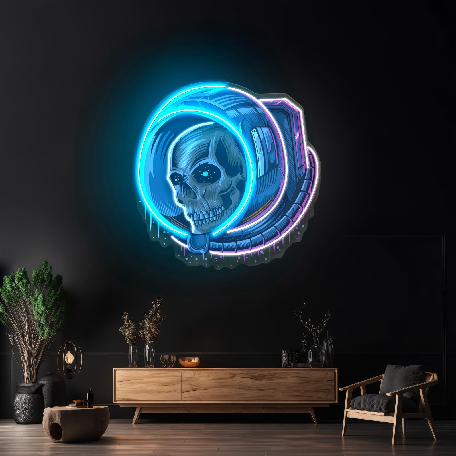 Astronaut Skull Led Neon Sign Light Custom Led Signs - Shineneon