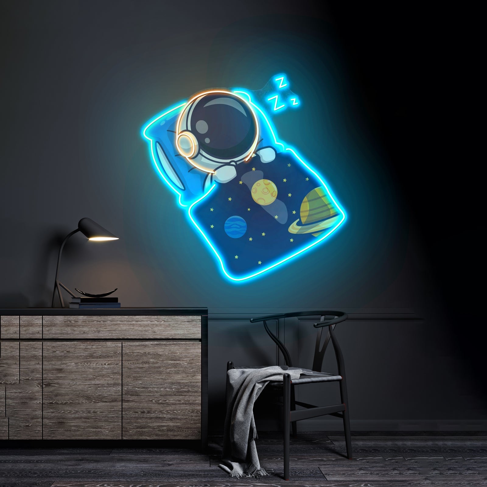 Astronaut Sleep Led Neon Sign Light Custom Led Signs - Shineneon