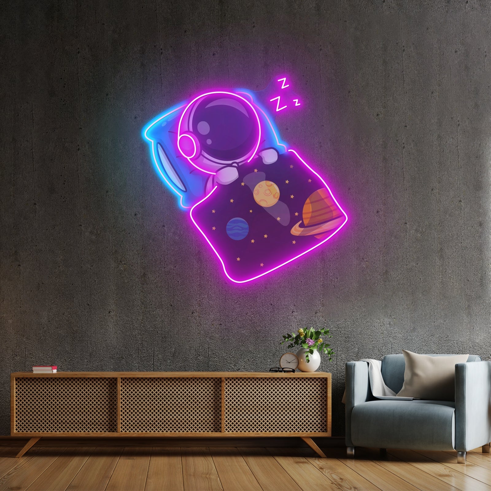 Astronaut Sleep Led Neon Sign Light Custom Led Signs - Shineneon