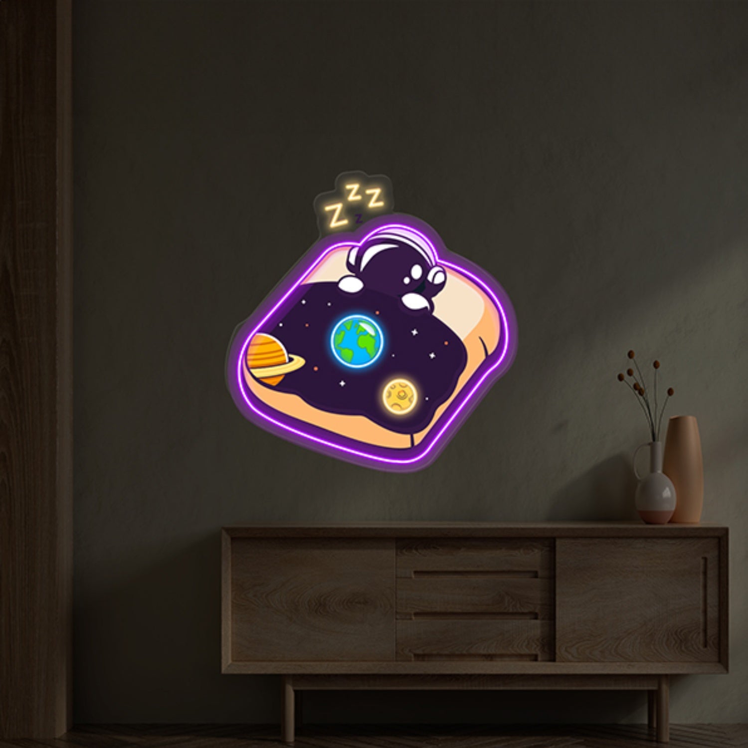 Astronaut Sleep Led Neon Sign Wall Art Decor Light Pop Art | Shineneon