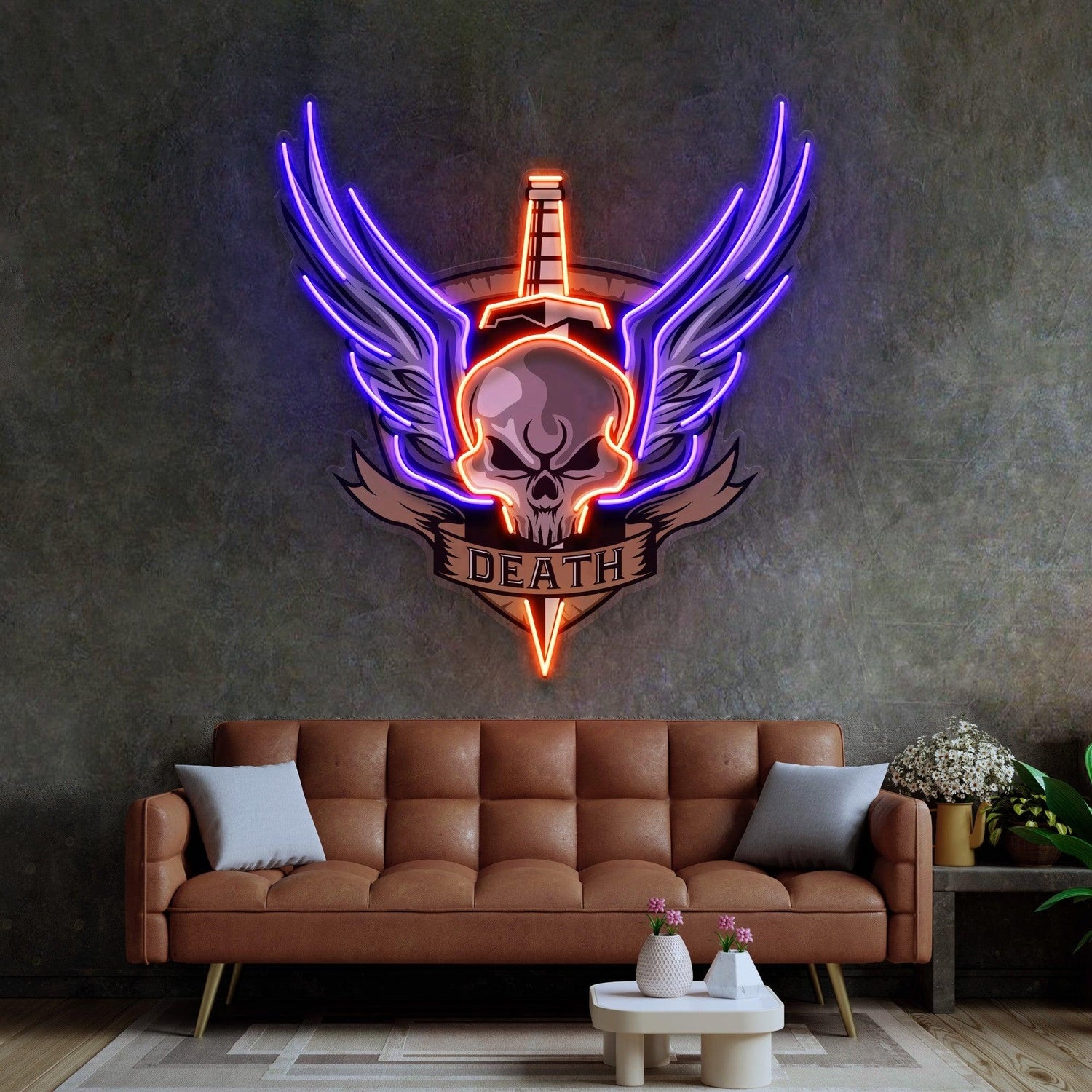 Astronaut Space Helmet Uv Printed Led Neon Sign With Purple Orange Glow For Room Decor | Shineneon