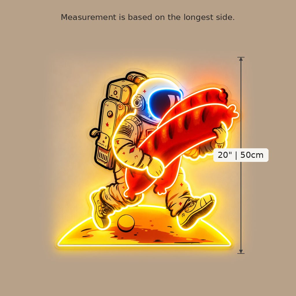 Astronaut Taco LED Neon Sign - Shineneon