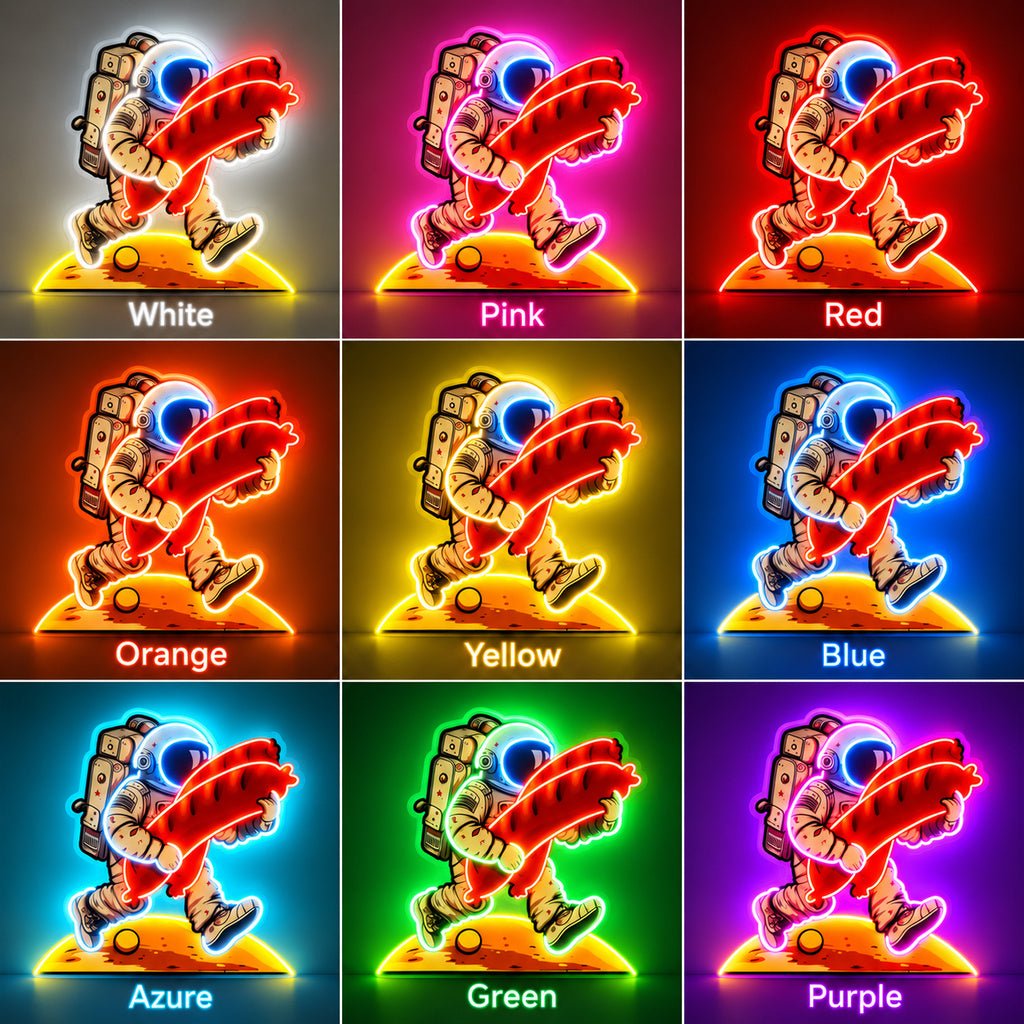 Astronaut Taco LED Neon Sign - Shineneon