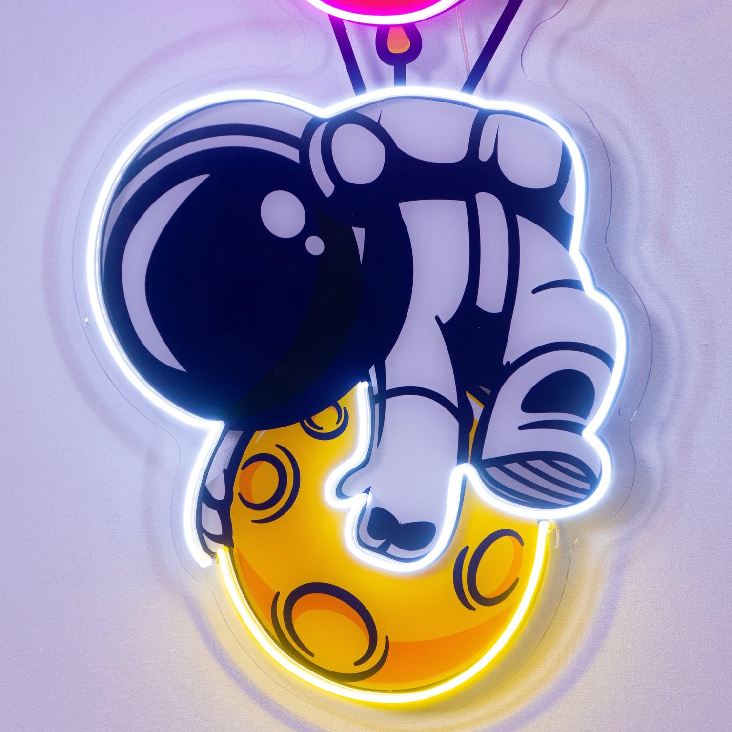 Astronaut Tiger Planet Uv Printed Led Neon Sign Home Decor | Shineneon