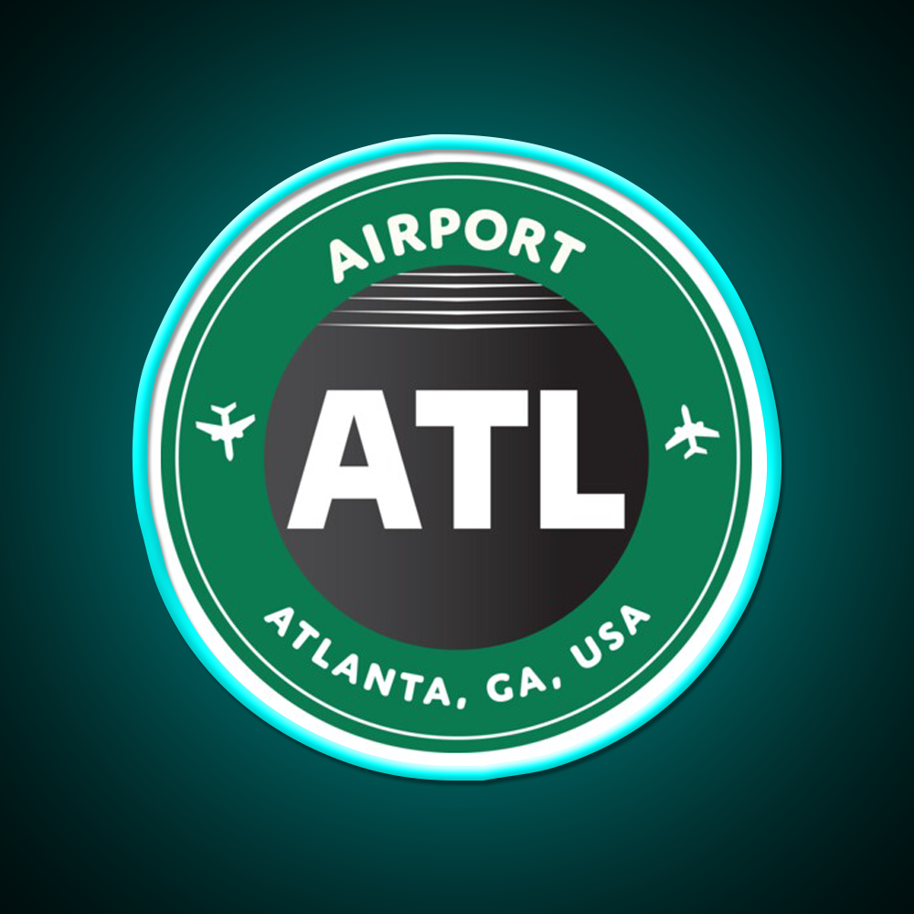 Atlanta Cafe Led Neon Sign Espresso Bar Art Rgb Color