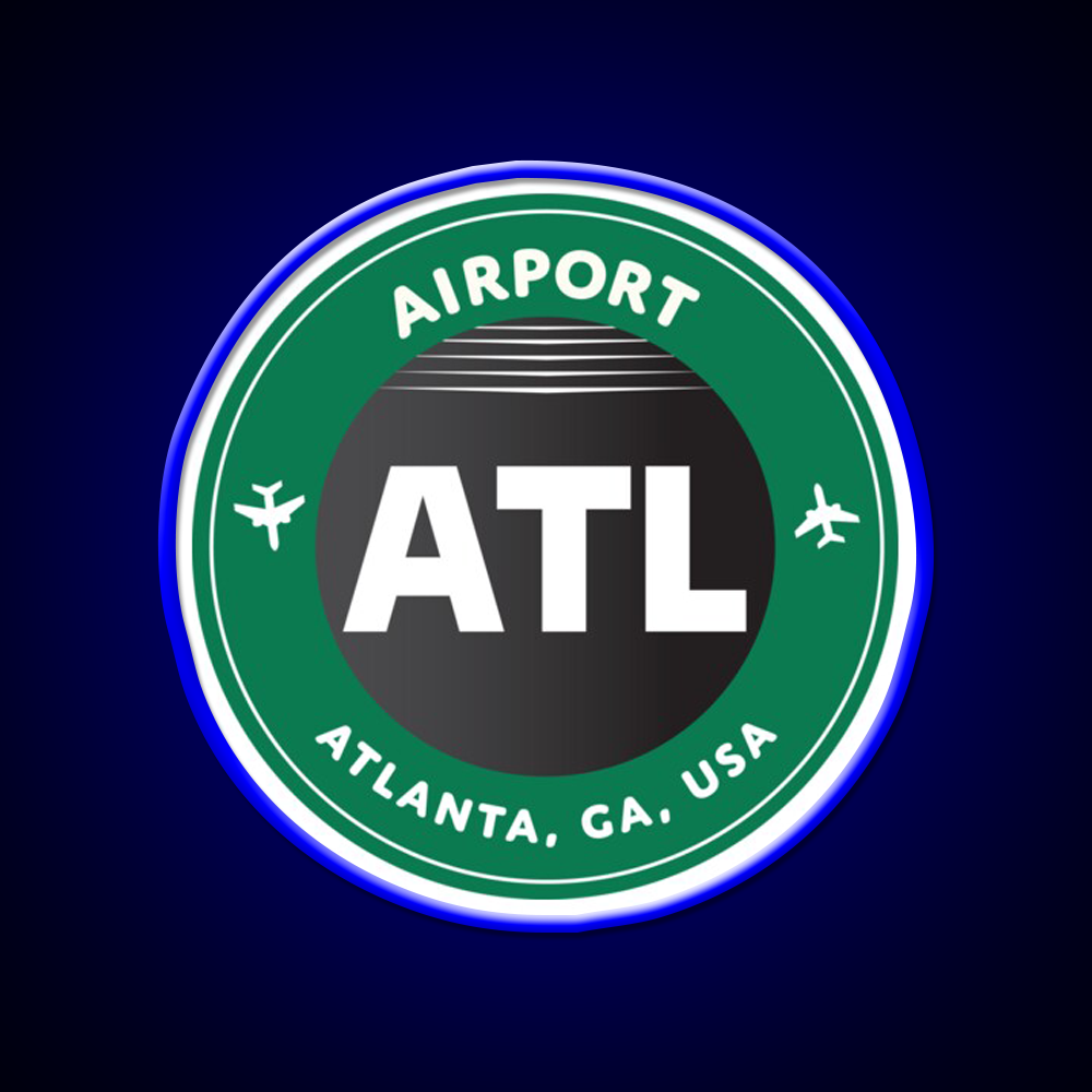 Atlanta Cafe Led Neon Sign Espresso Bar Art Rgb Color