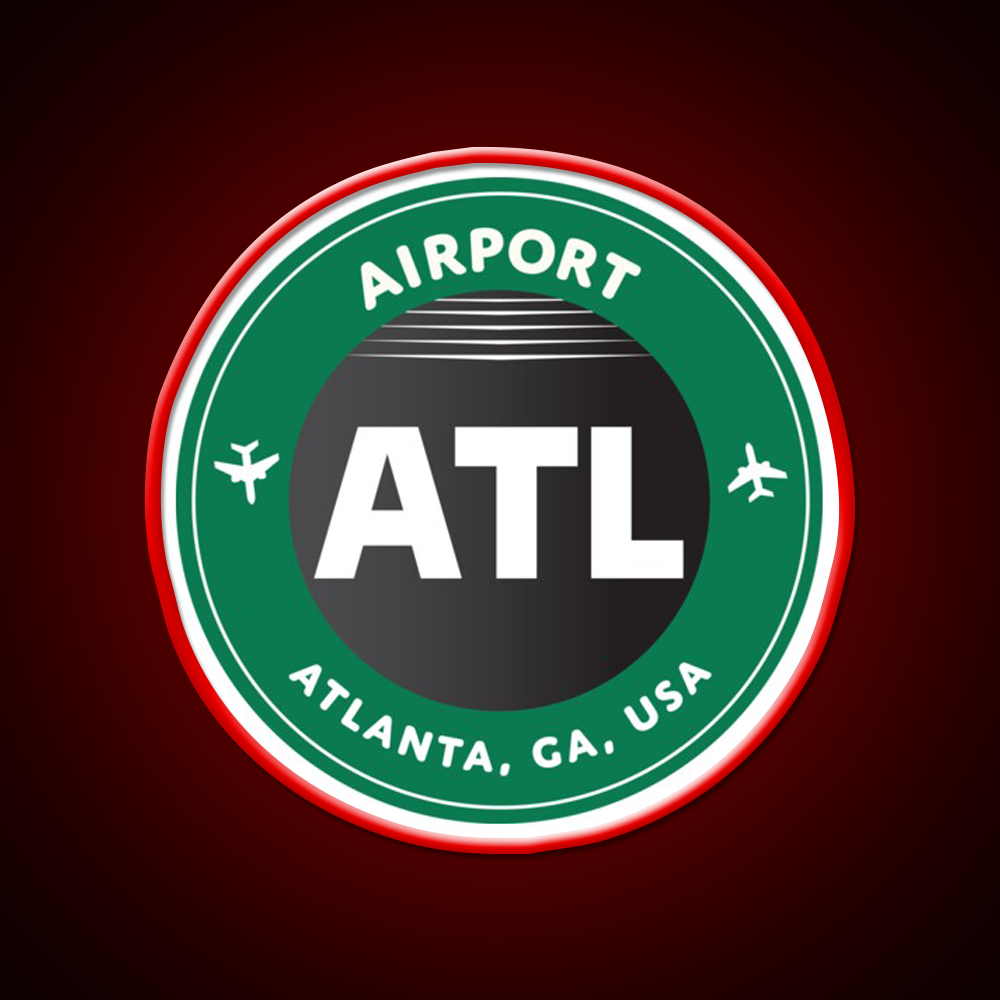 Atlanta Cafe Led Neon Sign Espresso Bar Art Rgb Color