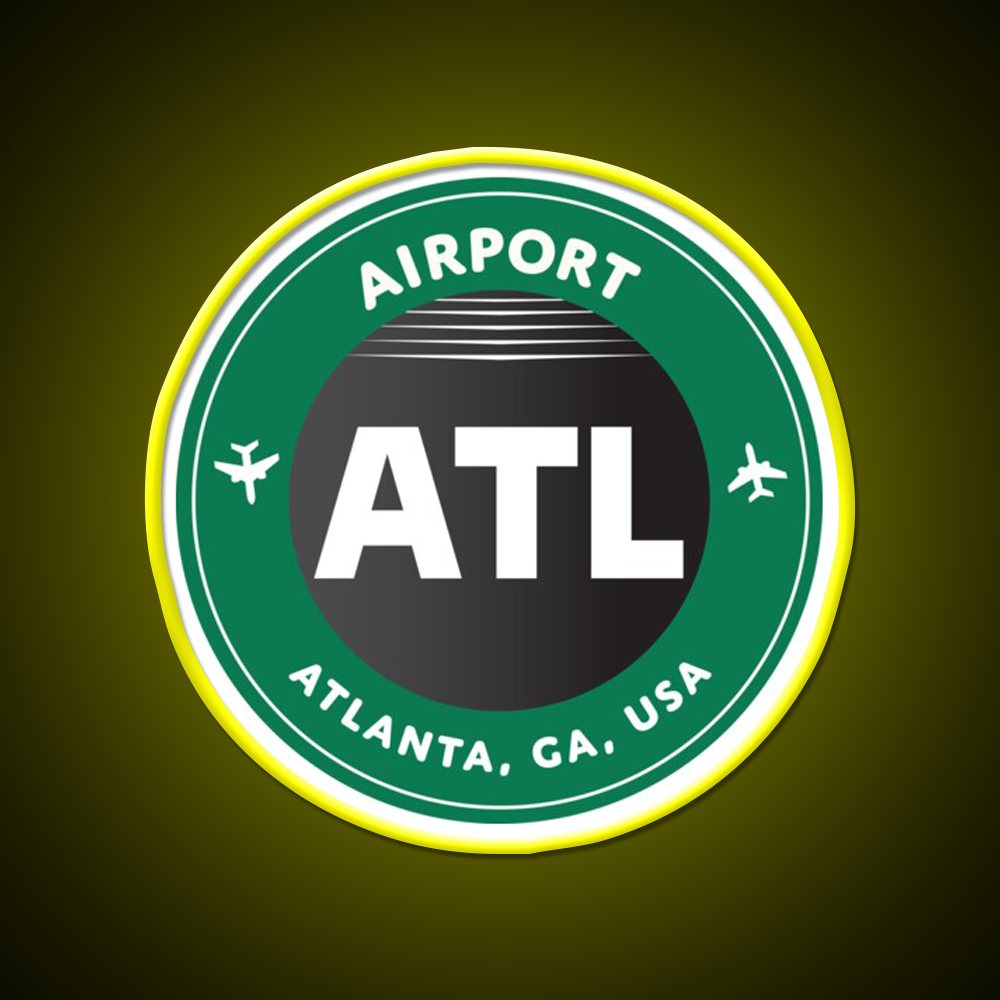 Atlanta Cafe Led Neon Sign Espresso Bar Art Rgb Color