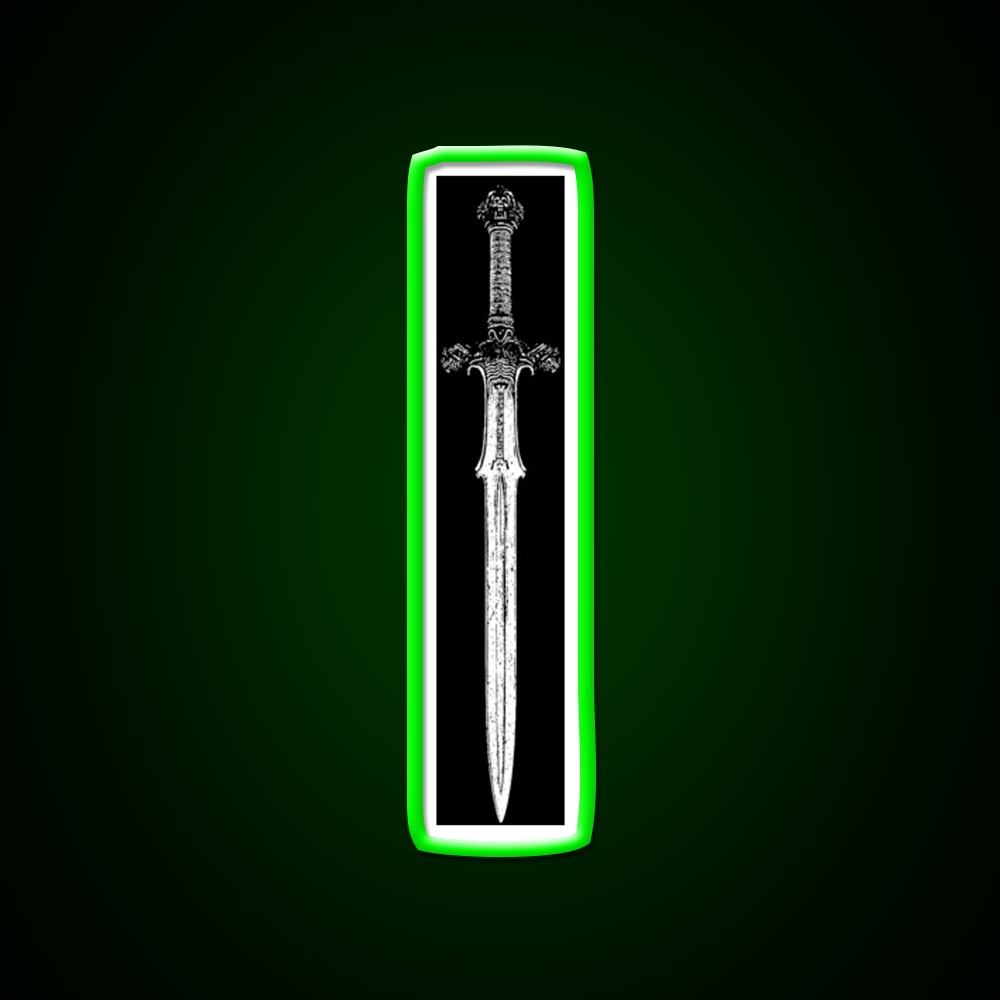 Atlantean Sword Gym Fitness Led Neon Sign Rgb Color