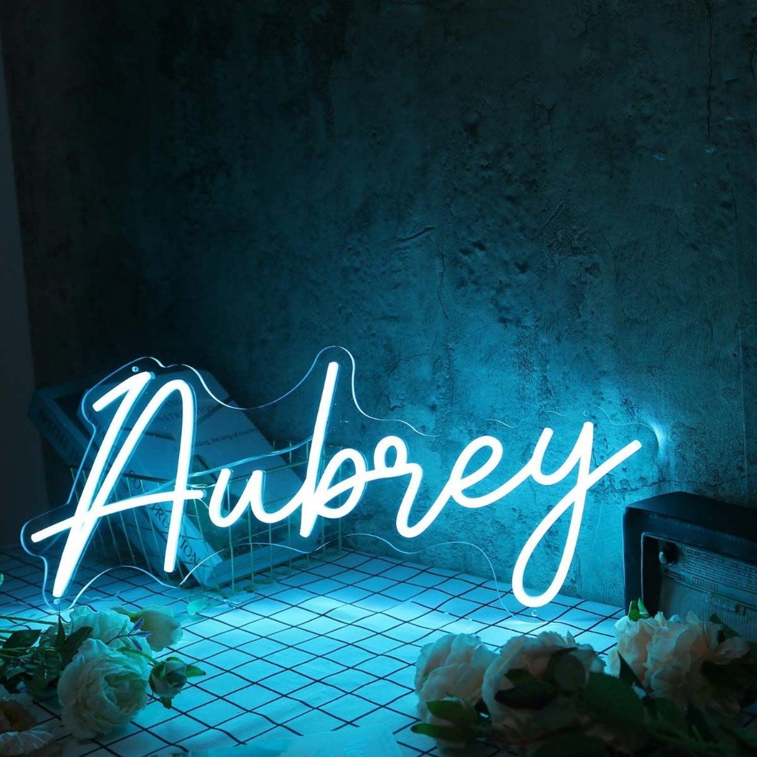 Aubrey Blue Led Neon Sign - Shineneon