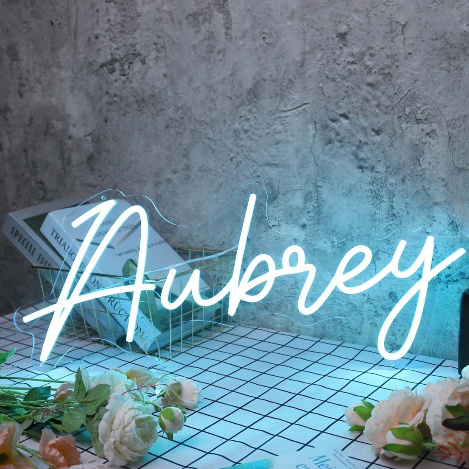 Aubrey Blue Led Neon Sign - Shineneon