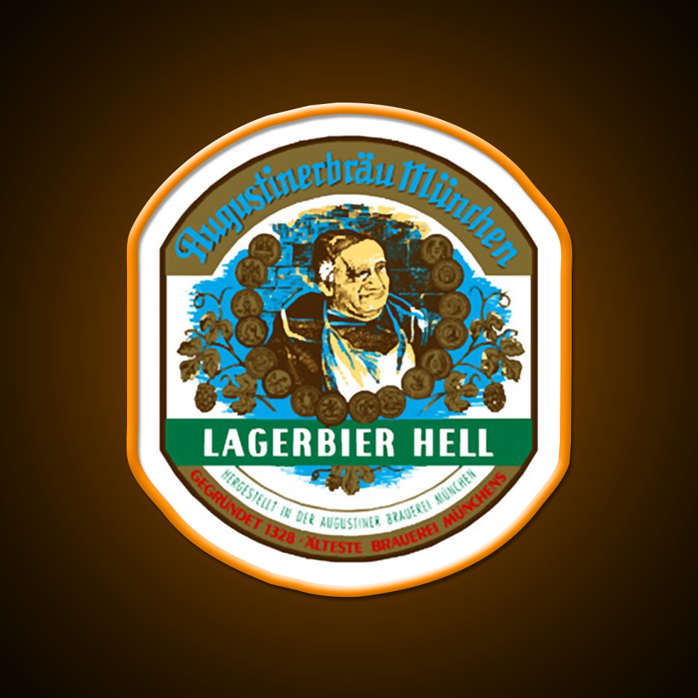 Augustiner Hell Beer Bar Decor Led Neon Sign Rgb Color - LED neon sign view 6