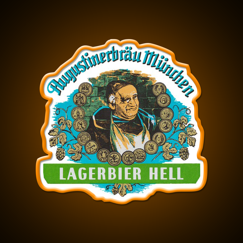 Augustiner Munich Beerlagerbier Hell Beer Bar Decor Led Neon Sign Rgb Color - LED neon sign view 6