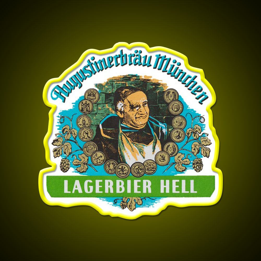 Augustiner Munich Beerlagerbier Hell Beer Bar Decor Led Neon Sign Rgb Color - LED neon sign view 7