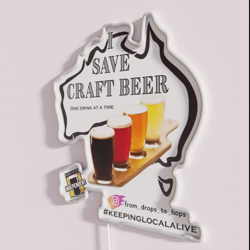 Aussie Craft Beer Rgb Led Neon Sign - Shineneon