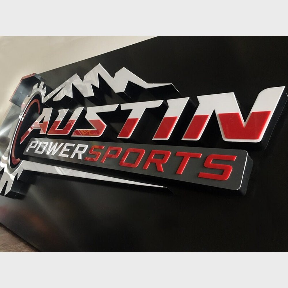 Austin Power Sports Acrylic Business Logo Sign - Shineneon