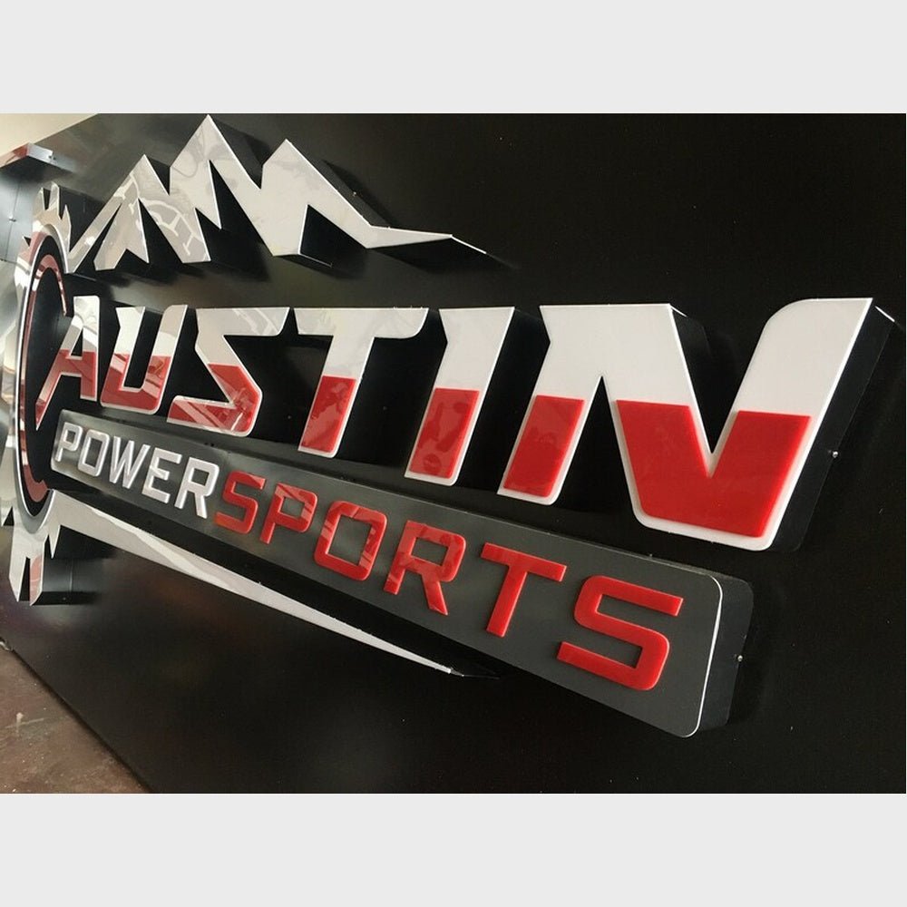 Austin Power Sports Acrylic Business Logo Sign - Shineneon