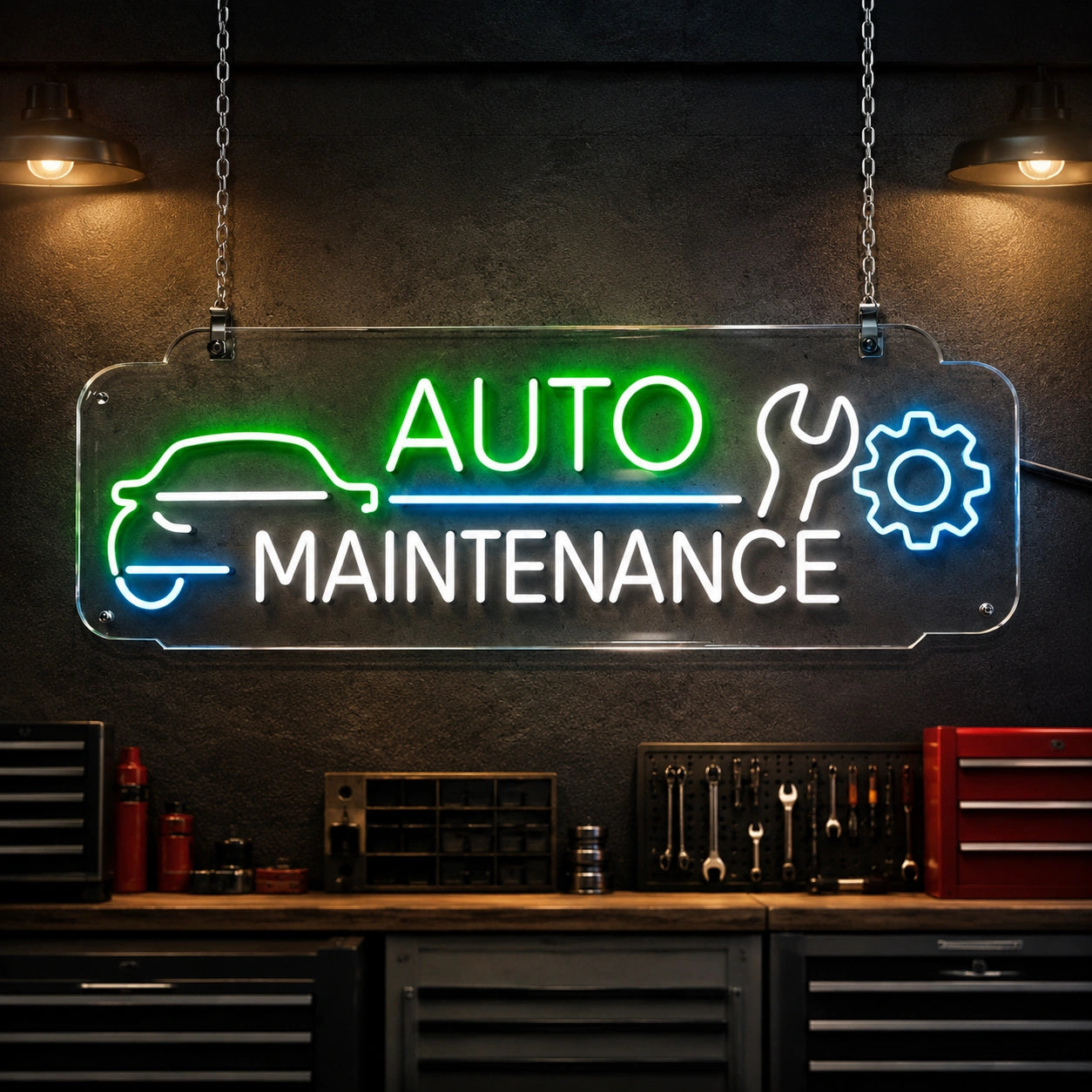 Auto Maintenance Neon Sign LED Neon Sign high-converting product image