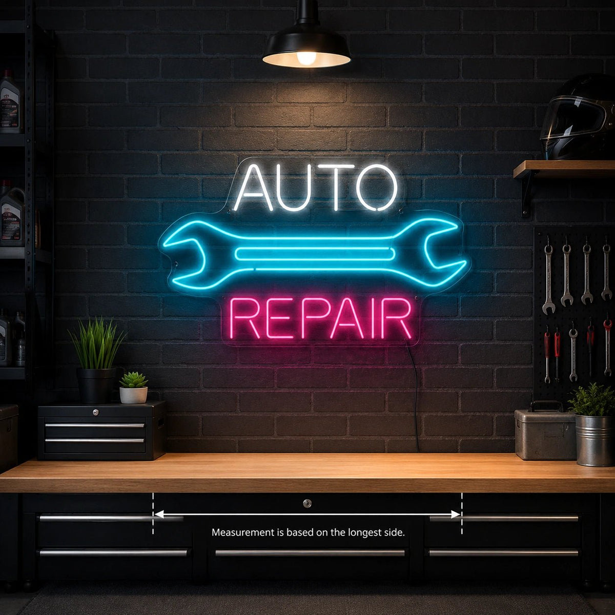 Auto Repair Wrench LED Neon Sign - Shineneon