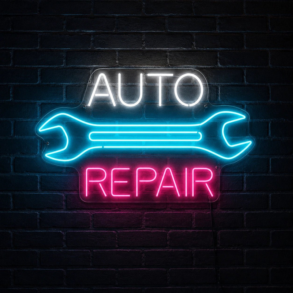 Auto Repair Wrench LED Neon Sign - Shineneon