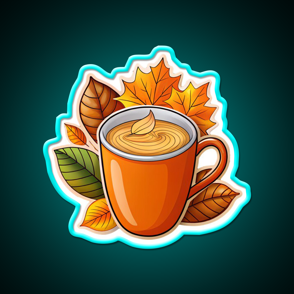 Autumn Coffee Magic Vibes Cafe Led Neon Sign Espresso Bar Art Rgb Color