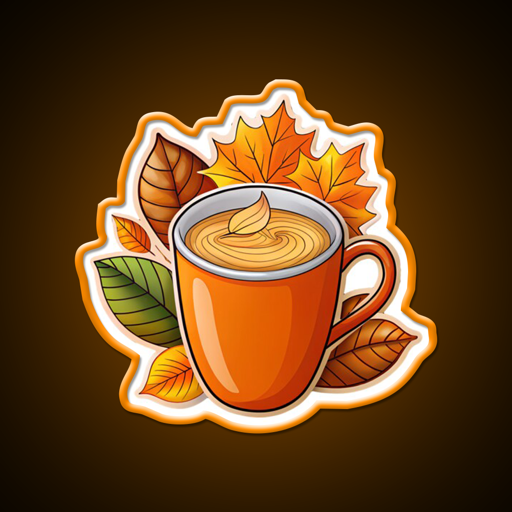 Autumn Coffee Magic Vibes Cafe Led Neon Sign Espresso Bar Art Rgb Color