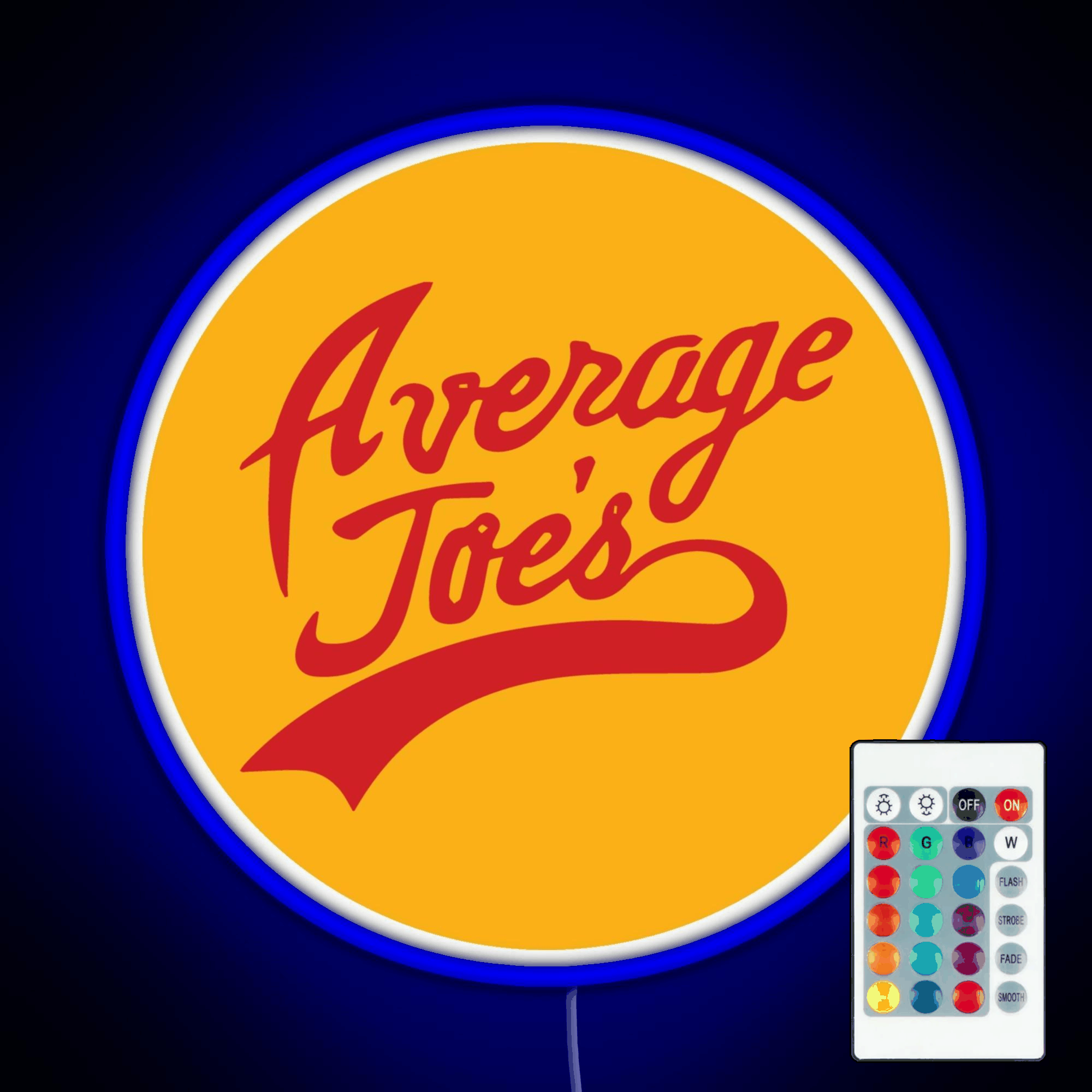 Average Joe S Gymnasium Rgb Led Neon Sign Pop Wall Art