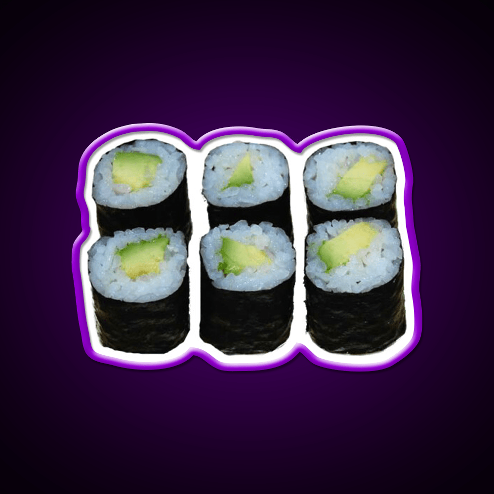 Avocado Sushi Snack Food Led Neon Sign Rgb Color - Shineneon
