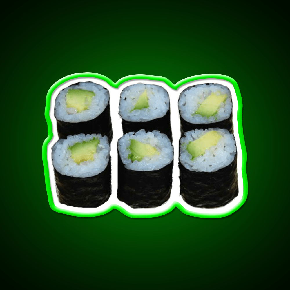 Avocado Sushi Snack Food Led Neon Sign Rgb Color - Shineneon