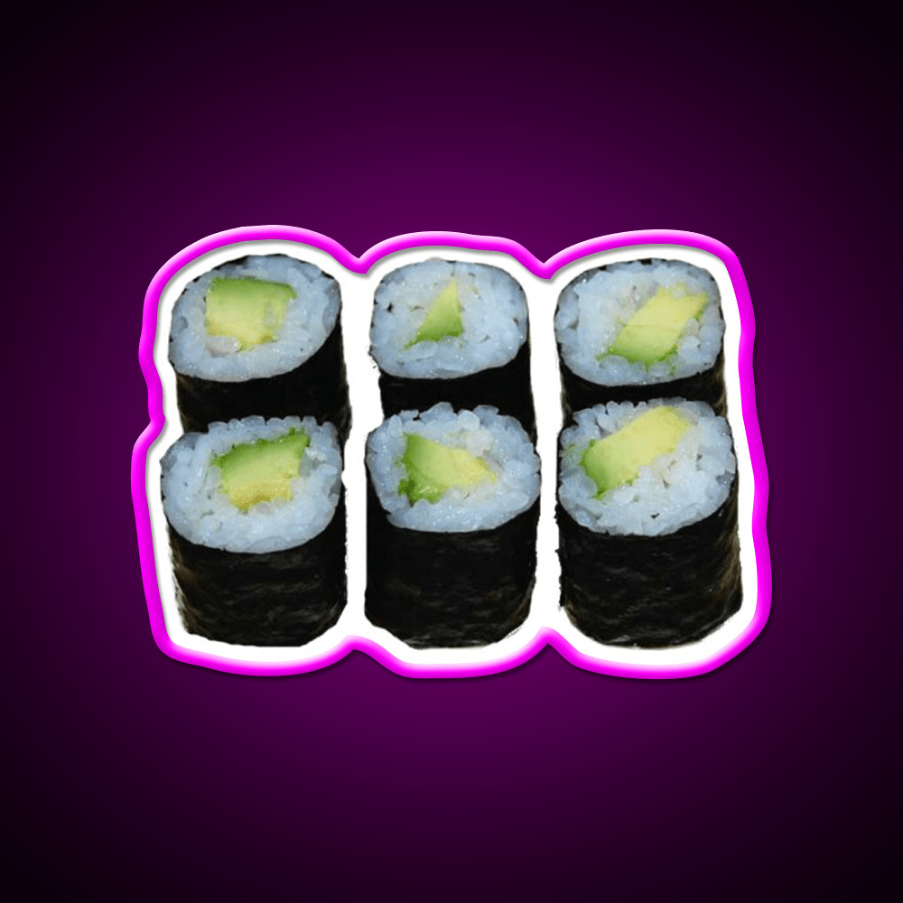 Avocado Sushi Snack Food Led Neon Sign Rgb Color - Shineneon