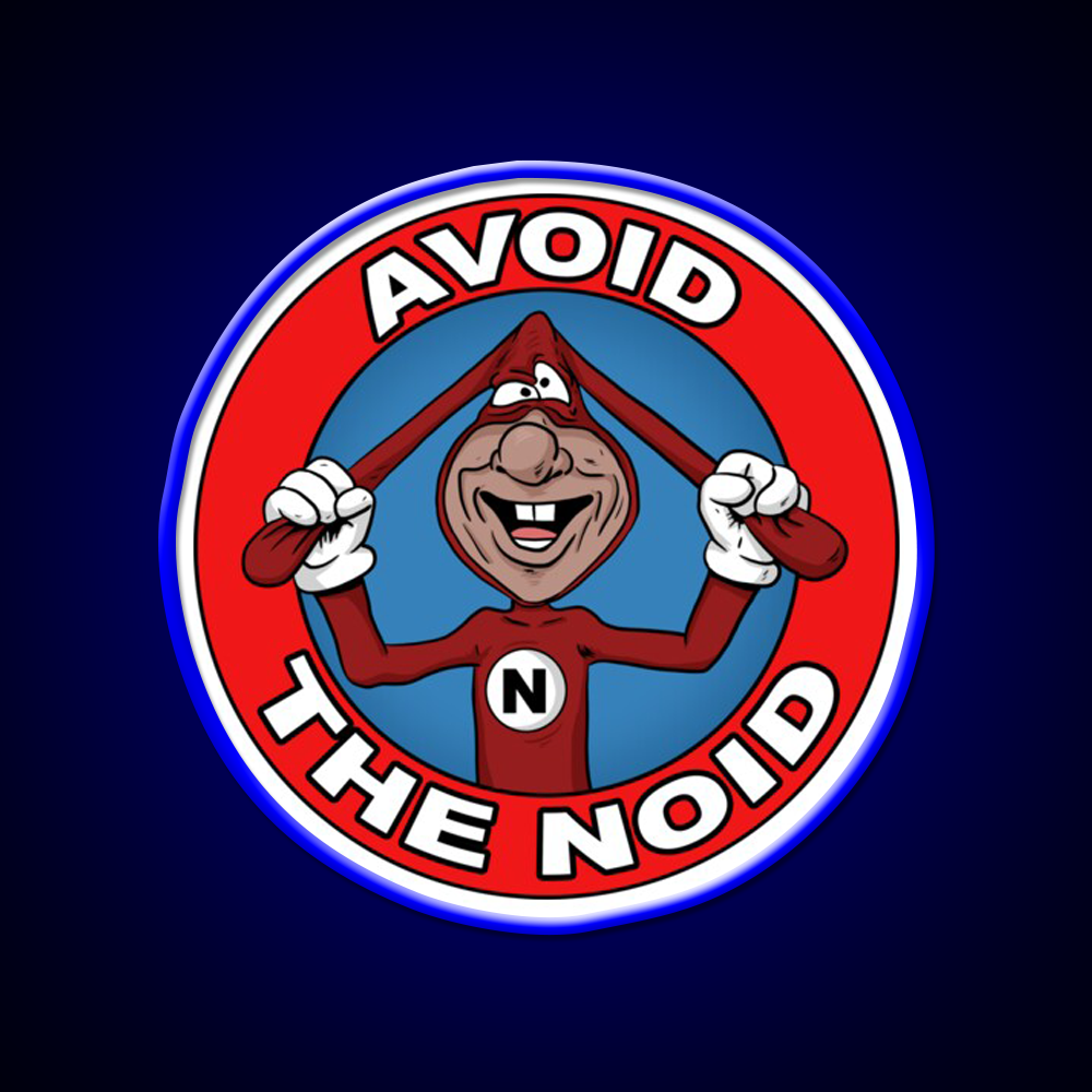 Avoid The Noid Fast Food Led Neon Sign For Burger Place Rgb Color