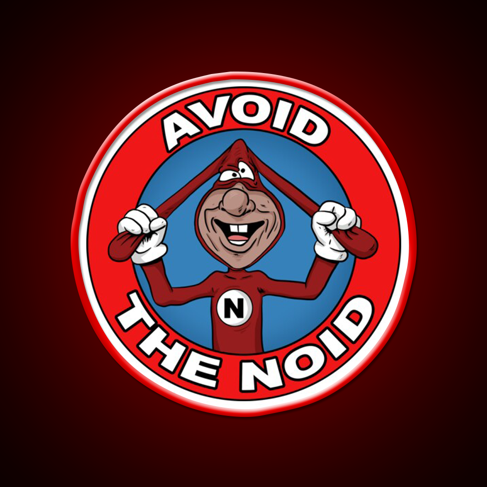 Avoid The Noid Fast Food Led Neon Sign For Burger Place Rgb Color