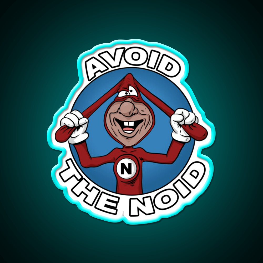 Avoid The Noid Fast Food Led Neon Sign For Burger Place Wall Decor Rgb Color - Shineneon