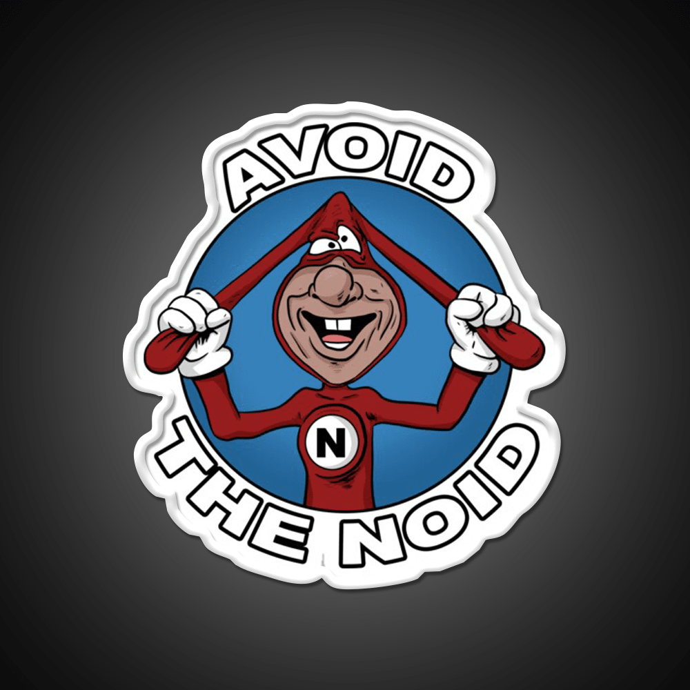 Avoid The Noid Fast Food Led Neon Sign For Burger Place Wall Decor Rgb Color - Shineneon